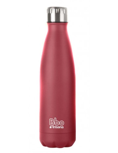 Botella bbo termo acero inoxidable 350ml roja y  funda irisana