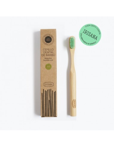 Cepillo dental bambu kids verde irisana