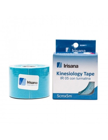 Kinesiology tape con turmalina 5cm x 5m azul