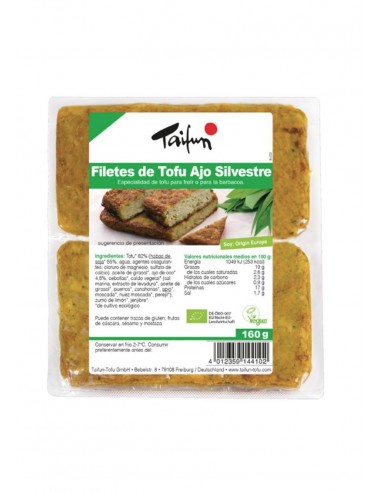 Refrig filetes de tofu con ajo silvestre BIO 160 g