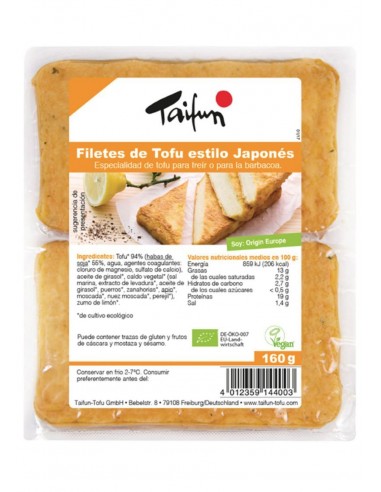 Refrig filetes de tofu estilo japones BIO 160 g