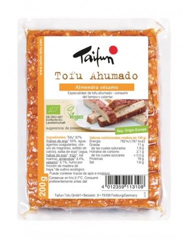 Refrig tofu ahumado con almendra y sésamo BIO 200 g