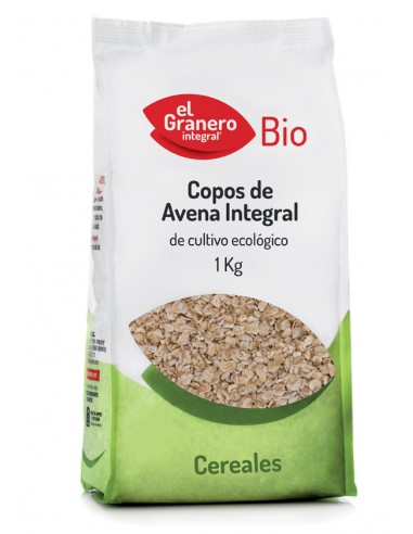 Copos gruesos de avena integral BIO 1 kg