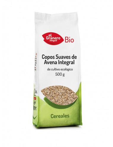 Copos suaves de avena integral BIO 500 g