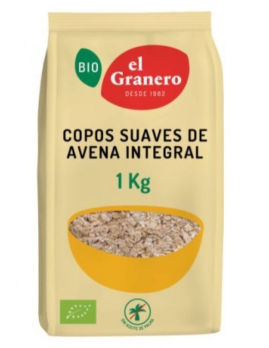 Pack 2 copos suaves de avena integral BIO 2x1 kg (014841)