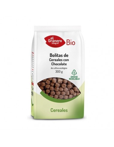 Bolitas de cereales con chocolate BIO 300 g