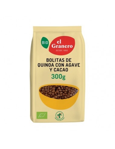 Bolitas de quinoa con agave y cacao BIO 300 g