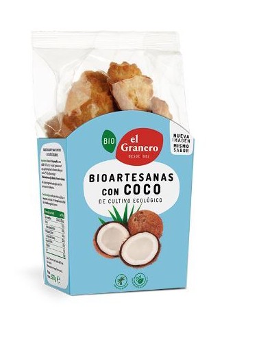 Galletas artesanas con coco BIO 220 g