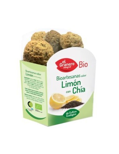 Galletas artesanas sabor limon con Chía BIO 220 g