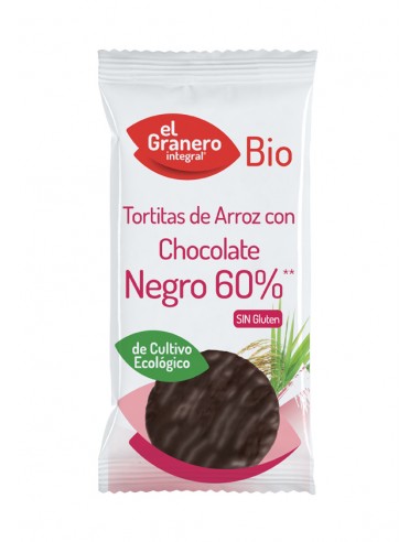 Tortitas de arroz con chocolate negro BIO 6 und. 100 g