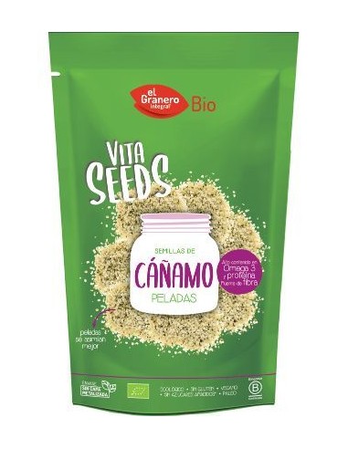 Vitaseeds semillas de cañamo pelado BIO 200 g