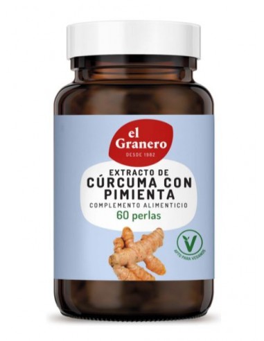 Extracto de curcuma  y  pimienta 60 cap. 430 mg