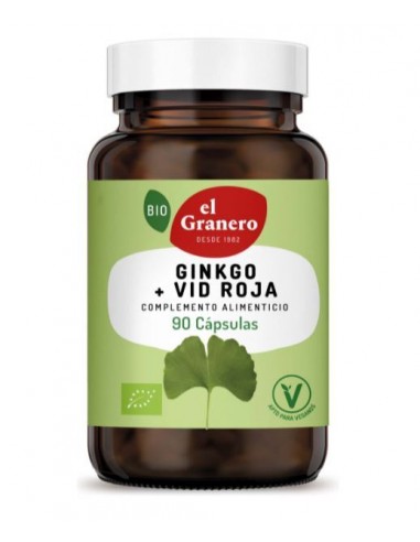 Ginkgo  y  vid roja BIO 90 cap 520 mg