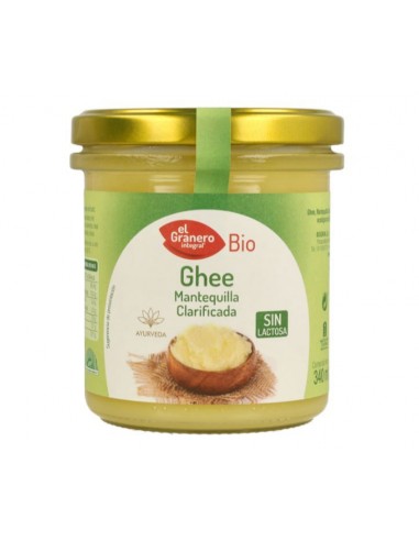 Ghee mantequilla clarificada ayurvedica BIO 340 ml