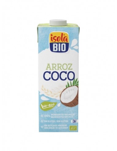 Bebida de arroz y coco bio