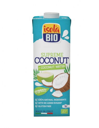 Bebida de coco supreme BIO 1 l Isola Bio