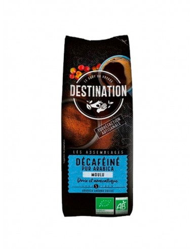 Cafe molido descafeinado suave 100% arabica bio