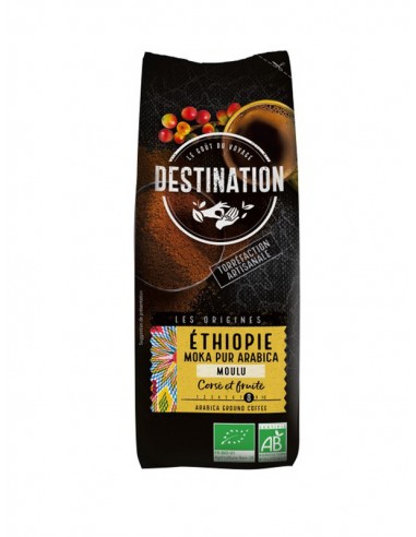 Cafe molido etiopia moka 100% arábica bio